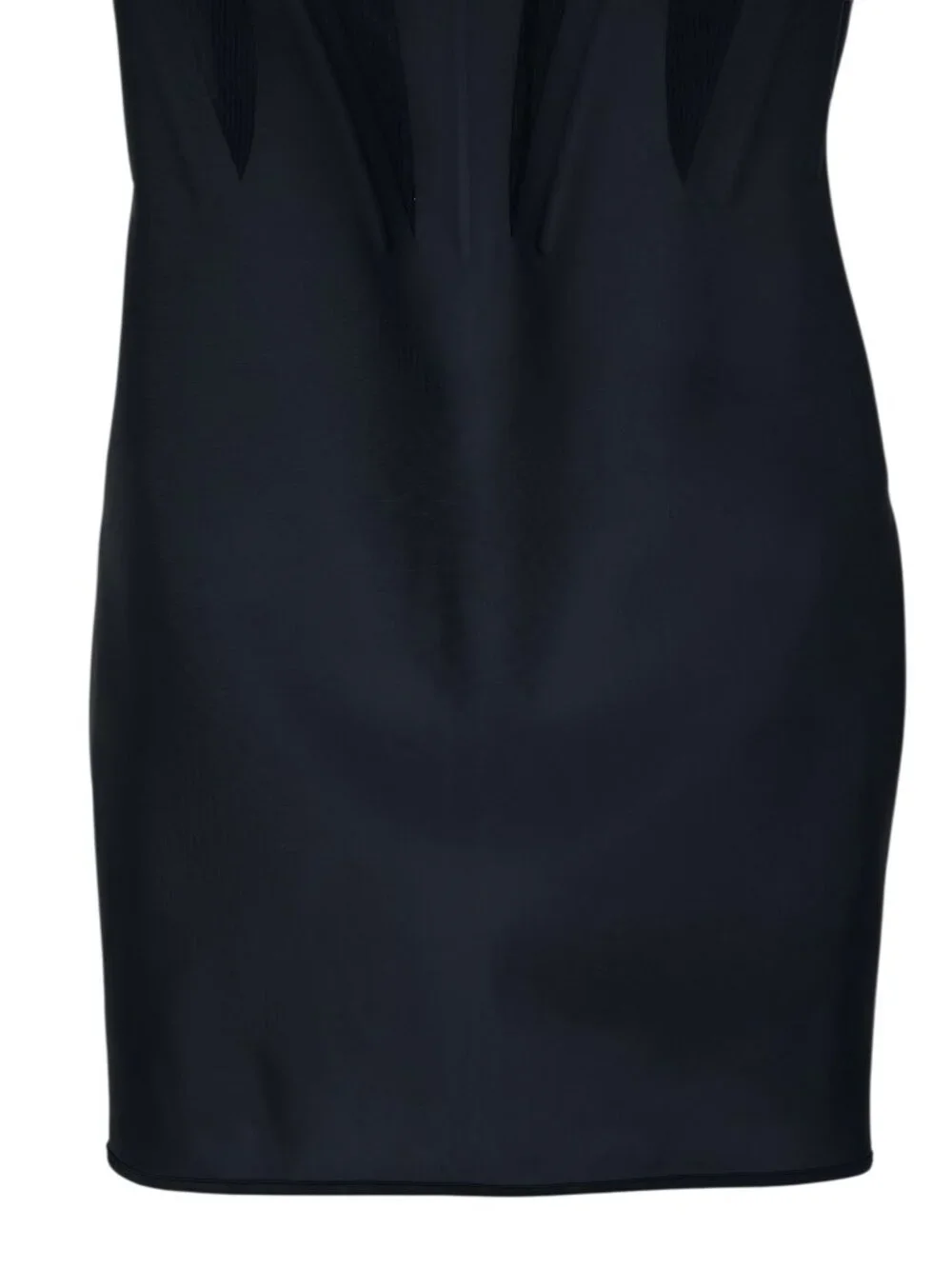 Mugler x H&M Corset Mini Dress Black Bodycon Sheer NWT Size S
